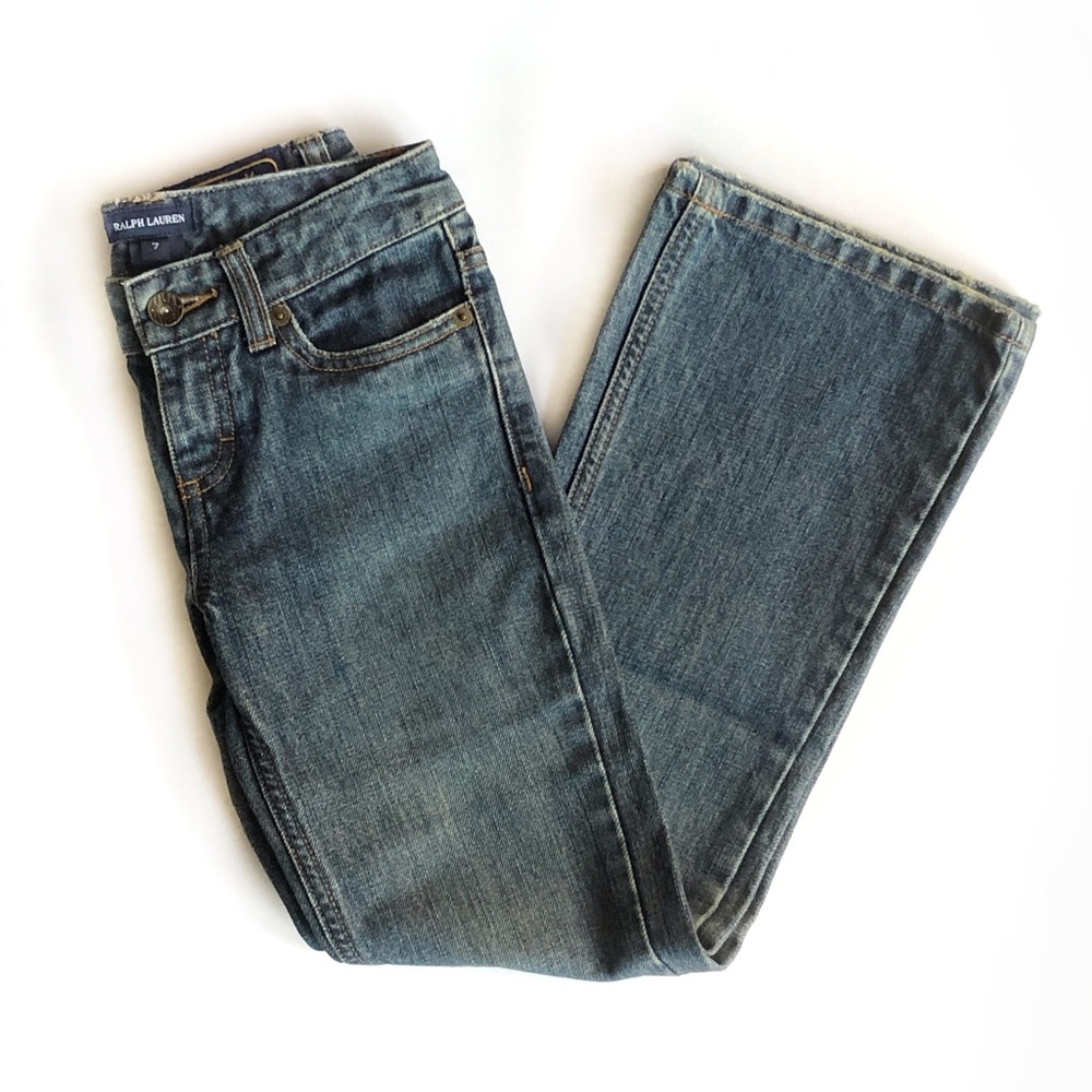 Ralph Lauren boot cut jeans.